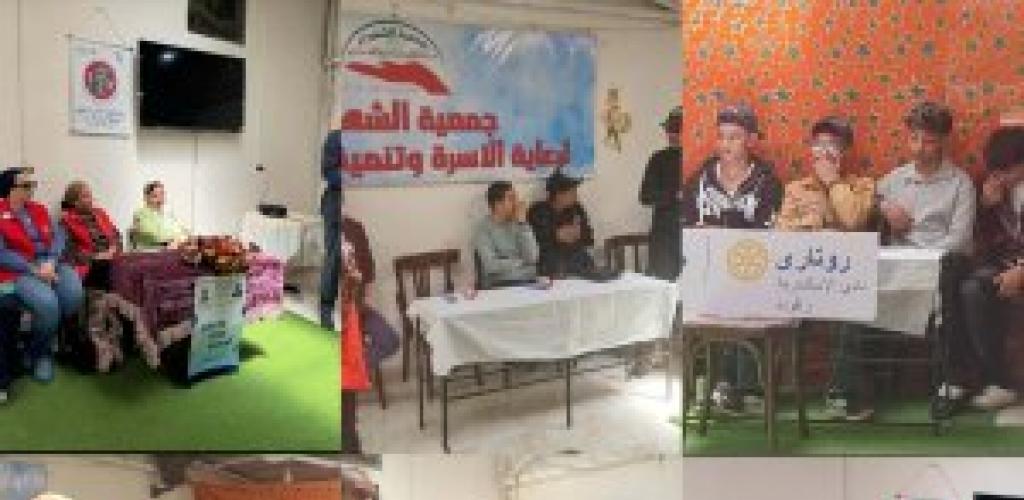 ندوة توعوية  للجنة مكافحة الإدمان والتعاطى لنادى روتارى راقودة بجمعية الشهداء