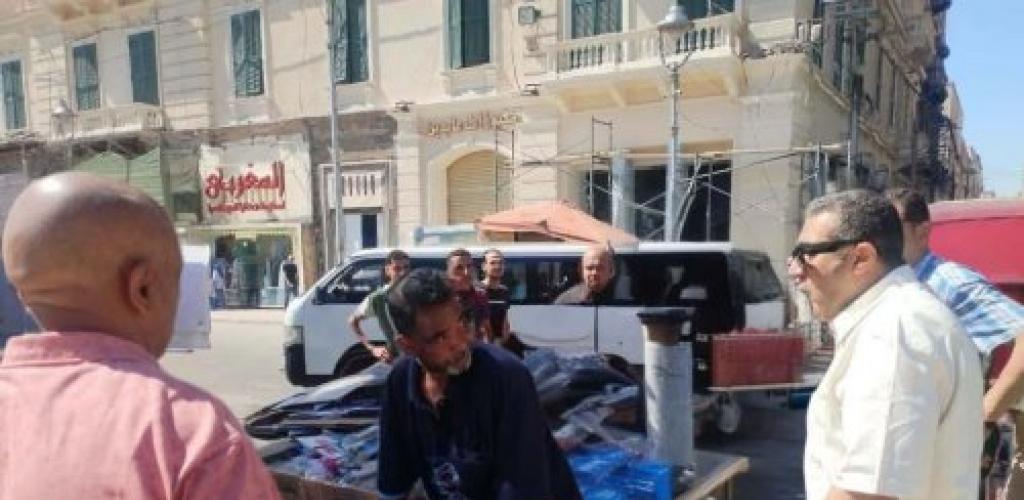 جولة مكثفة لـ "حي الجمرك": تجميل شارع النصر، ضبط 33 حالة إشغال، وإحباط بناء مخالف بالدور الـ15