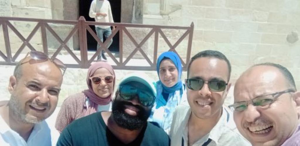 قلعة قايتباي تستقبل البلوجر الأمريكي الشهير "إيريك هادسون"