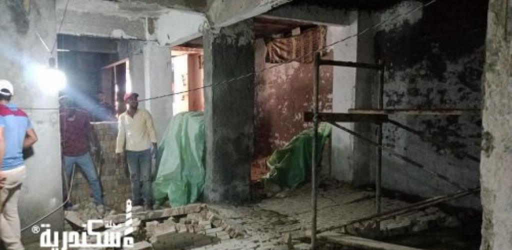 إحباط محاولة بناء وترميم مخالفة بدون ترخيص في الشاطبي بالإسكندرية