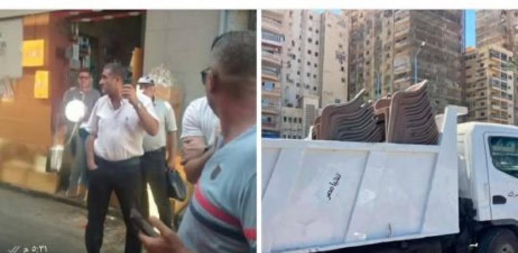 حي الجمرك بالإسكندرية يحبط أعمال بناء مخالف بشارع سوق العطارين ويشن حملة لإزالة الإشغالات شاطئ سيد درويش
