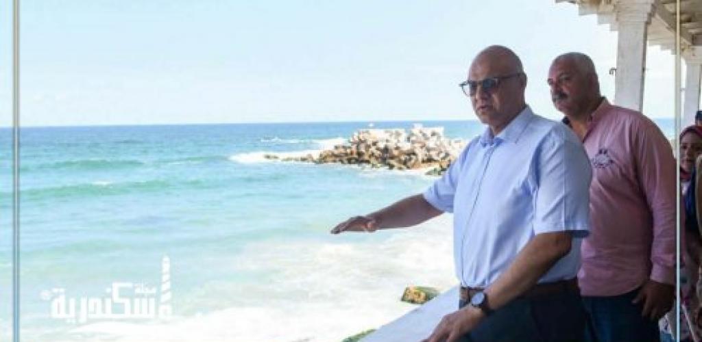 محافظ الإسكندرية يتابع إزالة إحدى المنشآت بطريق الكورنيش بمنطقة سبورتنج عقب انتهاء تعاقدها