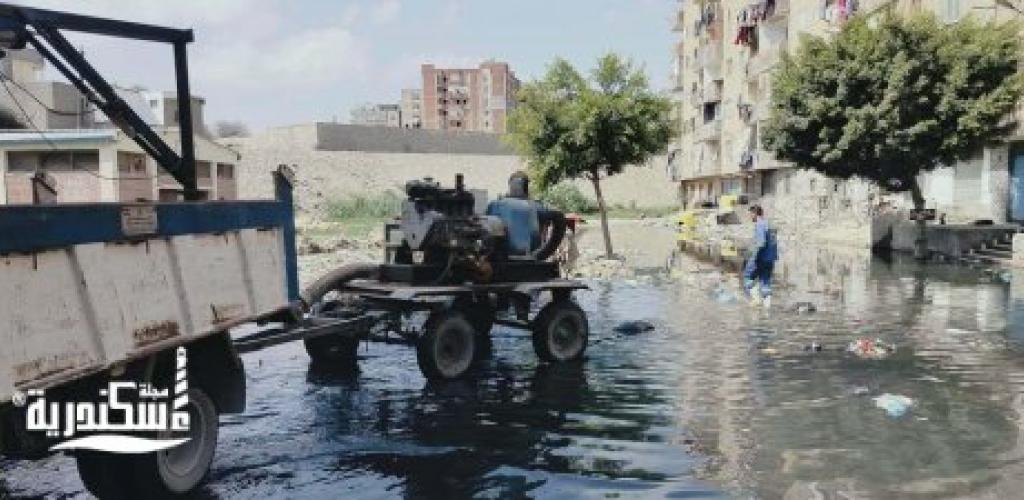 حى العجمى يواصل المتابعة الميدانية لأعمال شركة الصرف الصحى ومياه الشرب لتحسين مستوى المرافق العامة