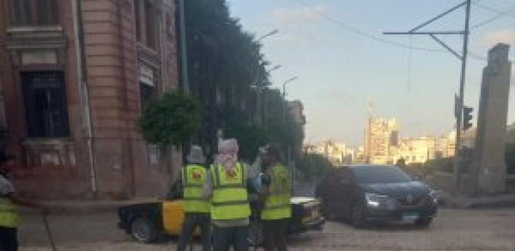 محافظة الإسكندرية تتدخل فورًا لإنقاذ كوبري الجامعة من هبوط أرضي مفاجئ