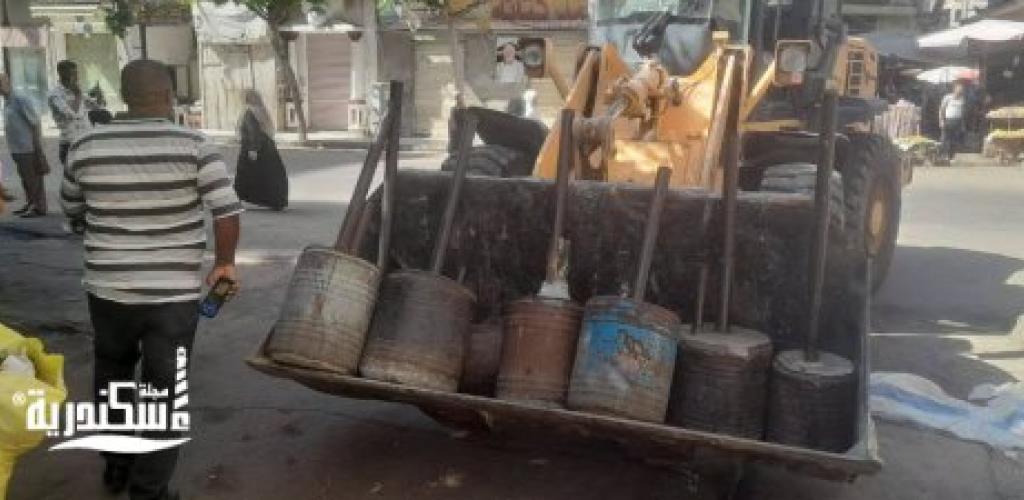 حملات مكبرة لحي شرق الإسكندرية تضبط 146 إشغالاً وتعيد الانضباط لسموحة وباكوس