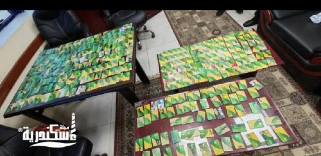 ضبط 396 بطاقة تموينية ودقيق مدعم في حملة فجرية على المخابز بالإسكندرية