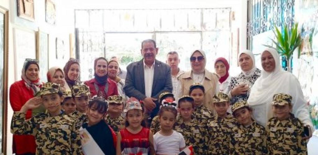 ملحمة وطنية بإدارة شرق التعليمية بالإسكندرية احتفالا بانتصارات اكتوبر