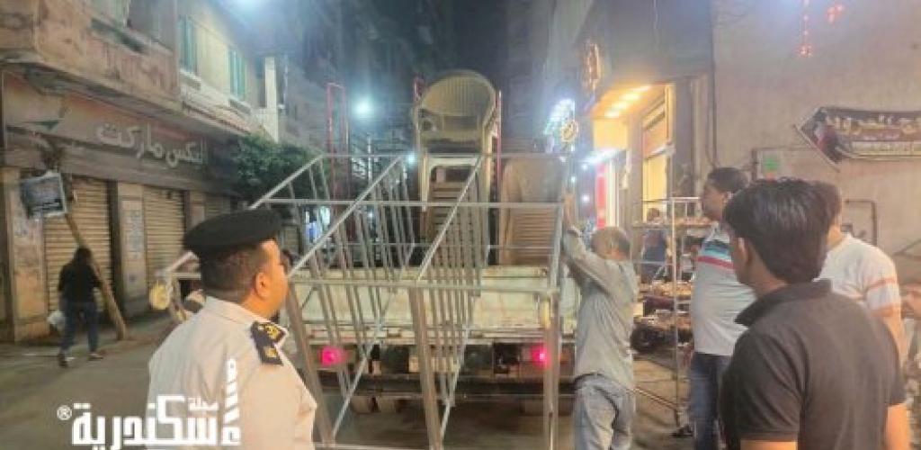حي وسط الإسكندرية: رفع 255 حالة إشغال وإعادة الانضباط لعدة شوارع ومحاور رئيسية
