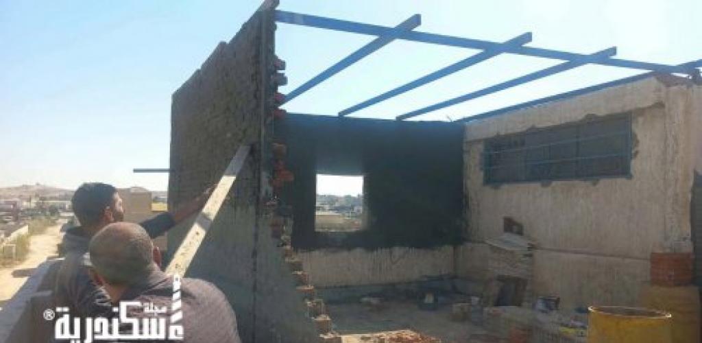 مواصلة حملات إزالة أعمال البناء المخالف بنطاق حي العامرية أول