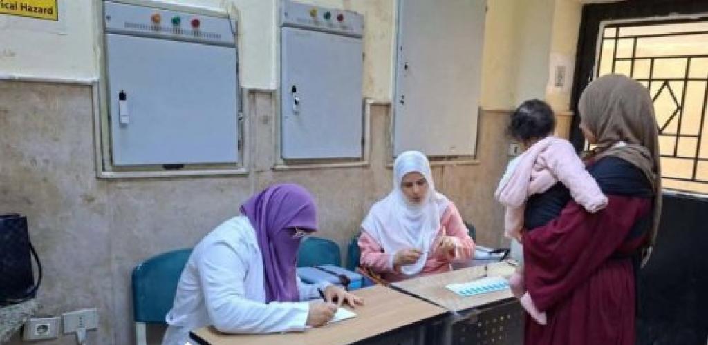 مرور ميداني لمتابعة سير العمل بالحملة القومية للتطعيم ضد الحصبة والحصبة الألمانية