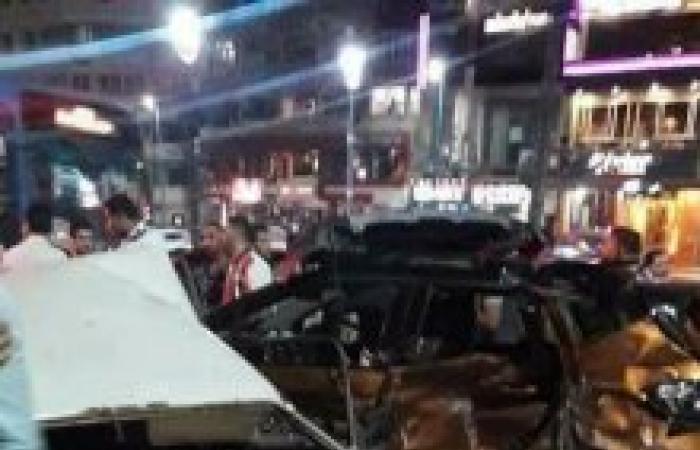 وقوع حادث تصادم ومصابين بطريق الجيش منطقة الشاطبي - الحارة البحرية الإسكندرية