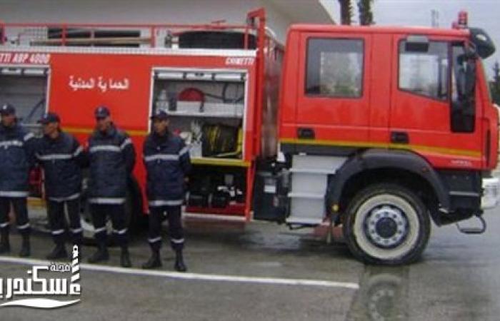 قوات الحماية المدنية تسيطر على حريق بمول تجارى فى منطقة المندرة بالإسكندرية