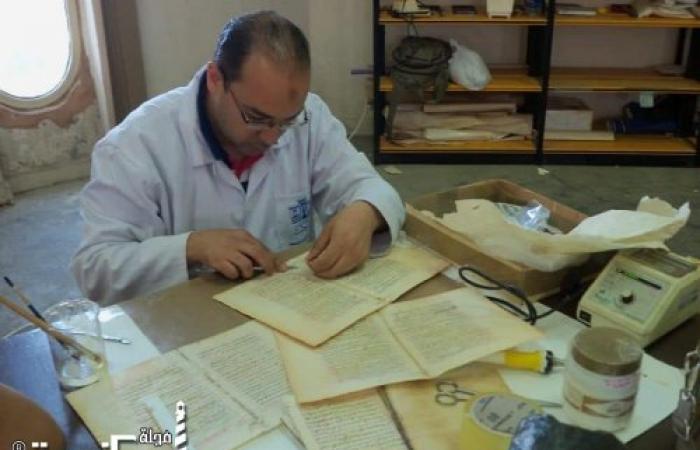 الحفاظ علي الكتب التراثية والمخطوطات والوثائق النادرة بجامعة الإسكندرية