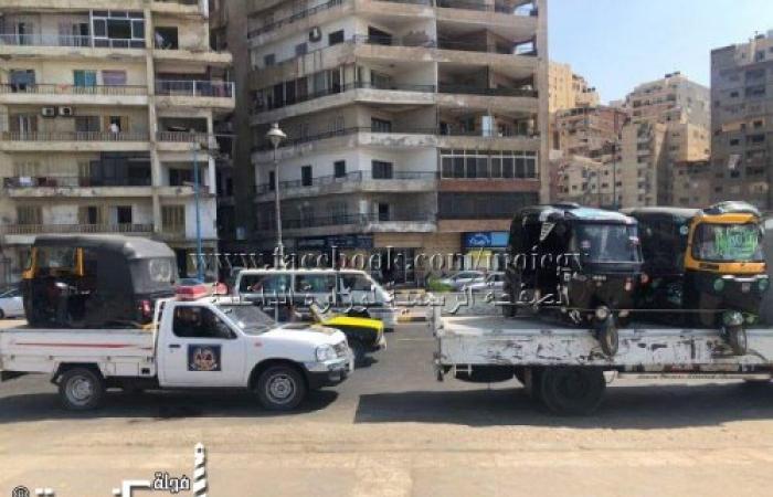 أمن الإسكندرية يواصل حملاته المرورية لتحقيق الإنضباط المرورى في الشوارع والميادين