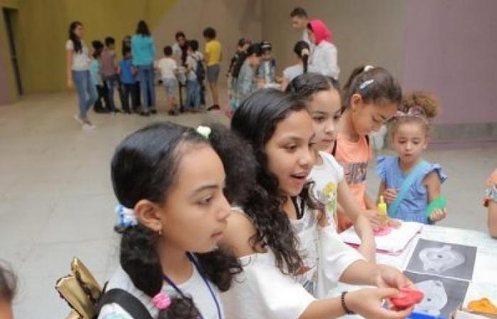 ورشة عمل فنية للاطفال تتضمن انشطة للحقب التاريخية بمكتبة الاسكندرية