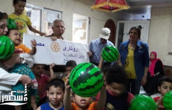 روتارى سبورتنج يزور دار بلال بن رباح للاطفال الايتام لتوزيع هدايا العيد