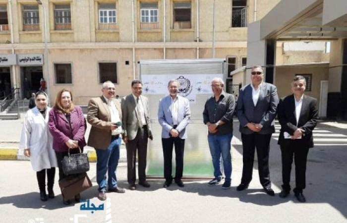"كابينة تعقيم" هدية من روتارى فأروس لطب الإسكندرية