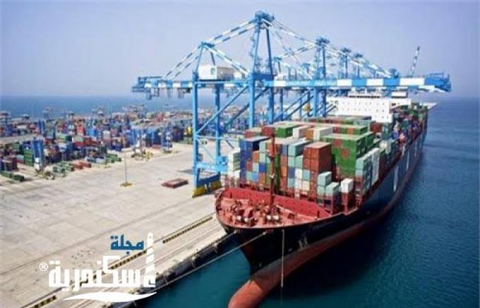 تداول 123 ألف طن و 1736 حاوية و 10278 شاحنة عامة بميناء الاسكندرية  خلال 24 ساعة