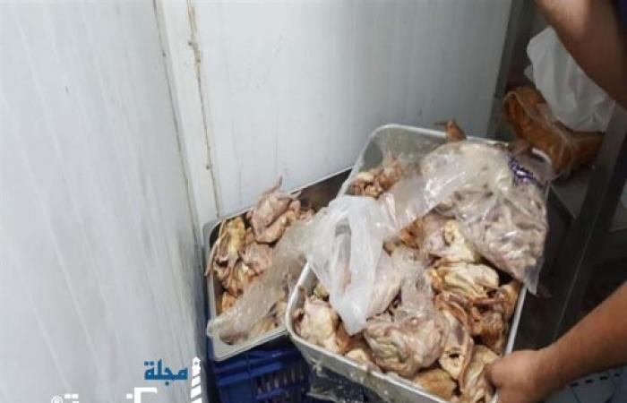 ضبط 1.5 طن لحوم ودواجن وكبدة فاسدة وغير صالحة للاستهلاك الآدمى
