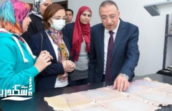 محافظ الإسكندرية يتفقد وحدة السجلات الإلكترونية والميكروفيلم بالديوان العام
