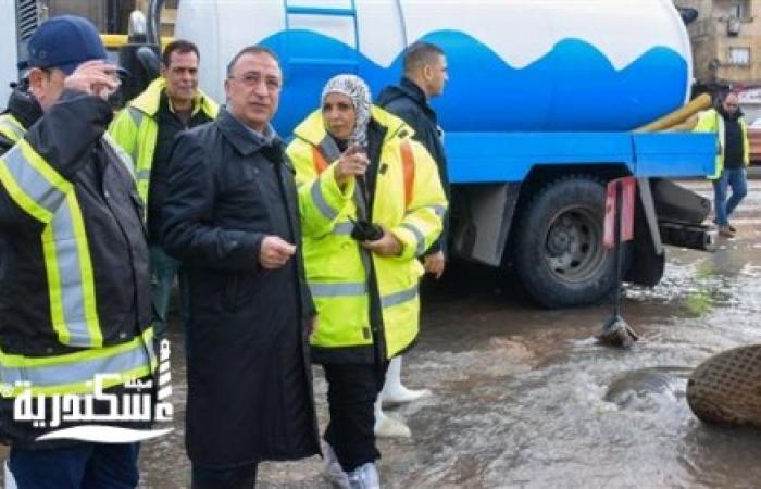 طوارئ بالمحافظة " الفيضة الصغرى " تضرب الإسكندرية بالأمطار الغزيرة