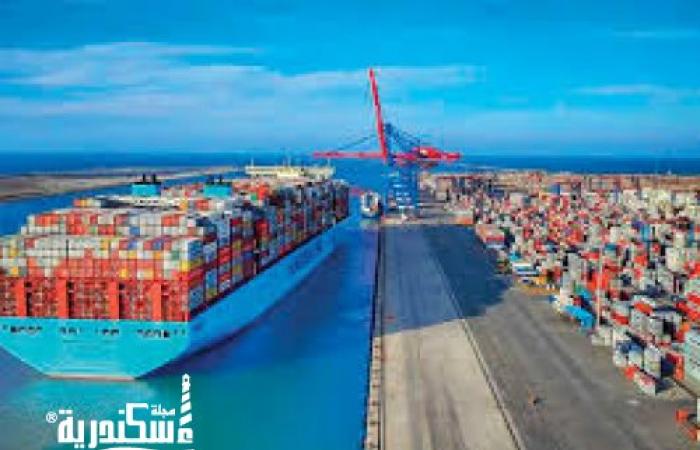 انتظام الحركة الملاحية وتداول البضائع بميناء الإسكندرية