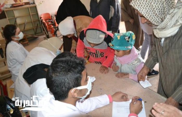 جامعة الاسكندرية تطلق قافلة خدمية متكاملة لفحص ٧٧١ مواطناً بالعامرية
