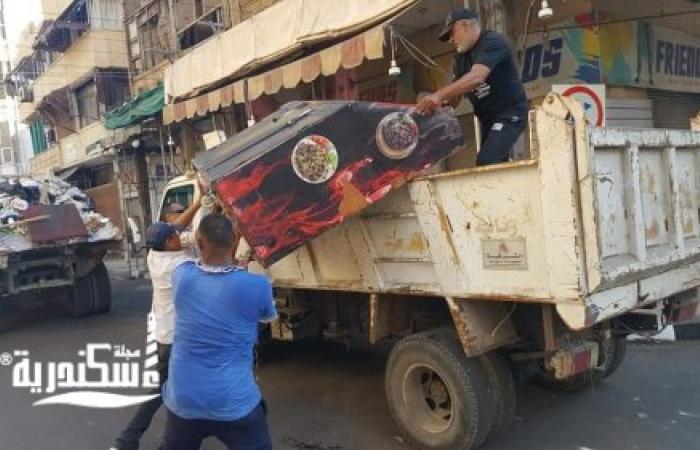 إزالة 38 حالة إشغال في حملة بحي الجمرك