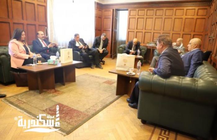 "غرفة الإسكندرية" تستقبل وفد من الغرفة التجارية العربية البرازيلية لبحث سبل التعاون