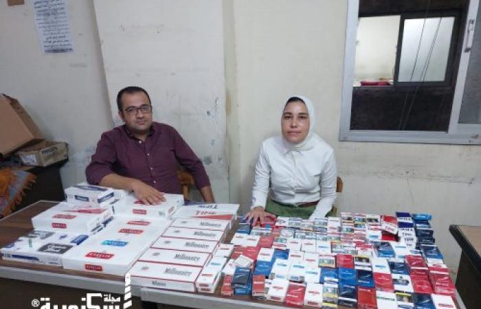 تحرير ٣١ محضر و تحريز عدد ٣٣٠ علبة سجائر باجمالى ٦٦٠٠ سيجارة