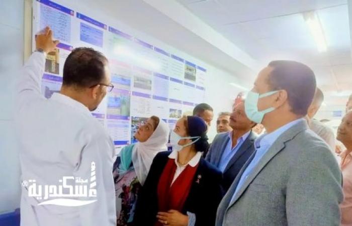 زيارة وكيلة وزارة الصحة بالإسكندرية لمستشفى العامرية العام