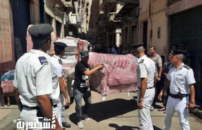 حملات مكبرة لإزالة الإشغالات بأحياء الإسكندرية تسفر عن التحفظ على 1135 حالة إشغال متنوع