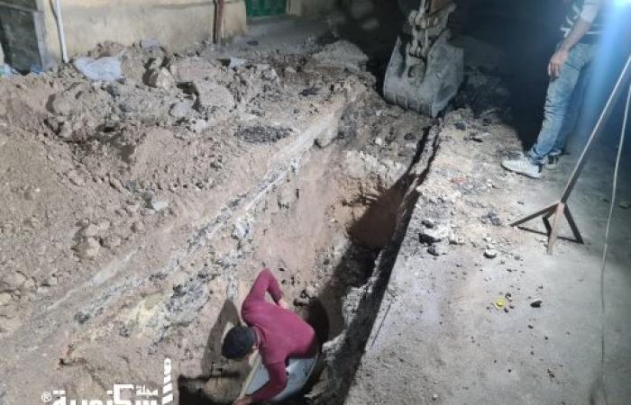 حى وسط.....إحلال وتجديد 3 فروع للصرف الصحى بالإبراهمية