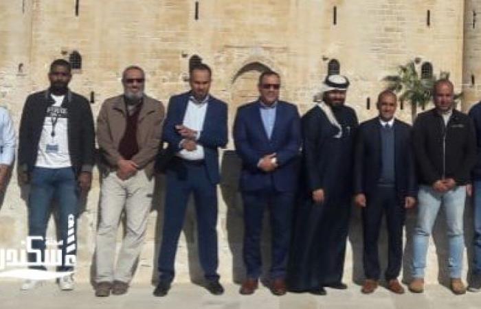 مدير عام اثار الاسكندريه يستقبل رئيس هيئة التراث السعودي بقلعة قايتباي