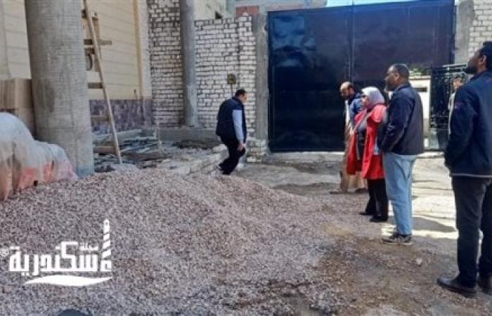 حملات مكبرة لإيقاف أعمال البناء المخالف بأحياء الإسكندرية