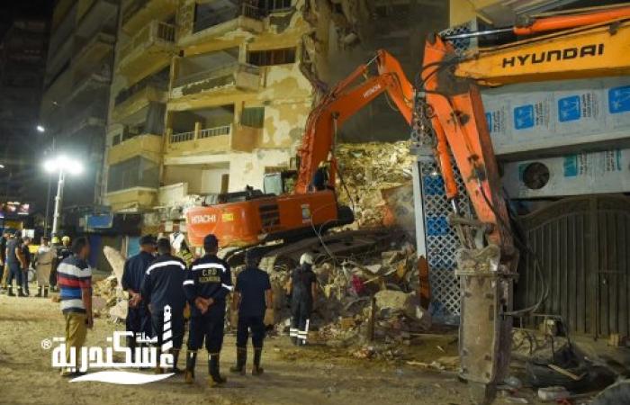 أسماء ضحايا عقار سيدي بشر  المنهار.....وفاة 10 أشخاص و 4 مصابين