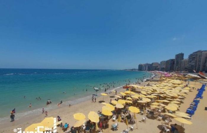 السياحة والمصايف بالإسكندرية....نسبة الإشغال بالشواطئ  تتخطى الـ70% لأول مرة منذ بدء الصيف