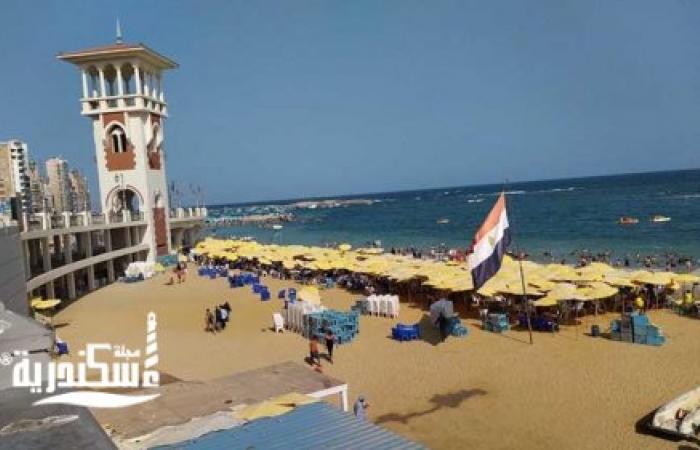 السياحة والمصايف الإسكندرية.....نسبة الإشغال 75%.. إقبال على الشواطئ في رابع أيام العيد