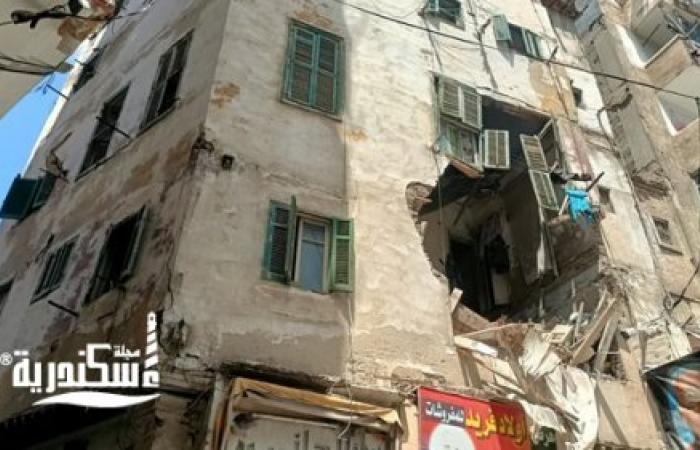 قرارات عاجلة لجهات التحقيق في انهيار أجزاء من عقار المنشية