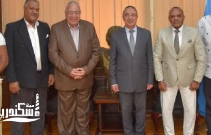 محافظ الإسكندرية يستقبل رئيس اتحاد كمال الأجسام لمناقشة استعدادات البطولة العربية