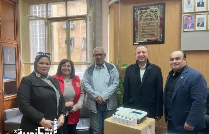"أندية روتاري " تتبرع بـ100 ألف جنيه وجهاز رسم قلب لمرضى القلب بالإسكندرية