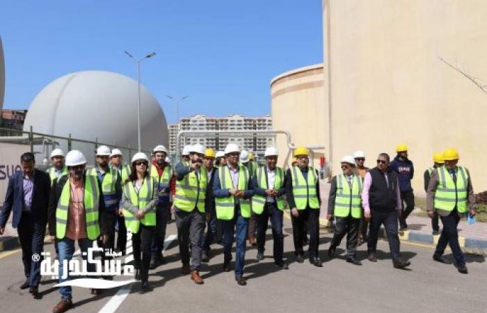 وفد فرنسي يزور أكبر محطة معالجة صرف صحى بالإسكندرية لتوليد الطاقة