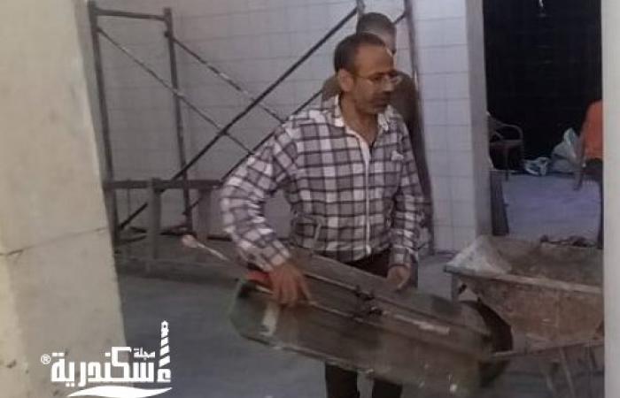 حي وسط...وقف اعمال مخالفة بشارع السلطان حسين والتحفظ علي المعدات ومواد البناء