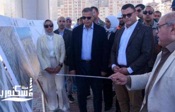 وزير الإسكان ومحافظ الإسكندرية يتفقدان مشروع إنشاء كوبرى 45 "محور السادات"