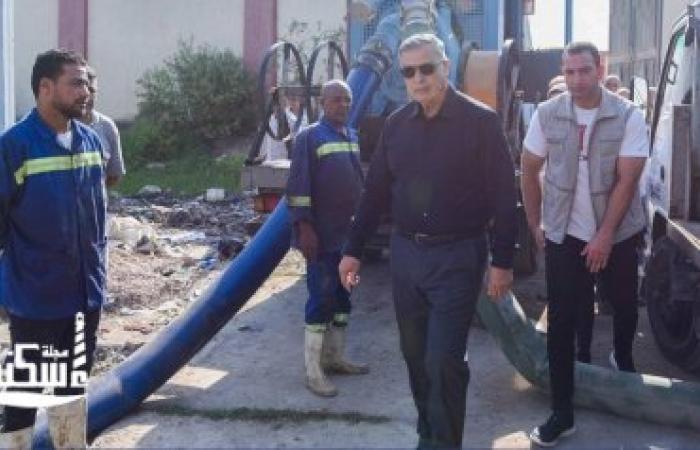 محافظ الإسكندرية يتدخل لإصلاح عطل كهربائي بمحطة صرف زراعي القلعة بمدخل أبيس