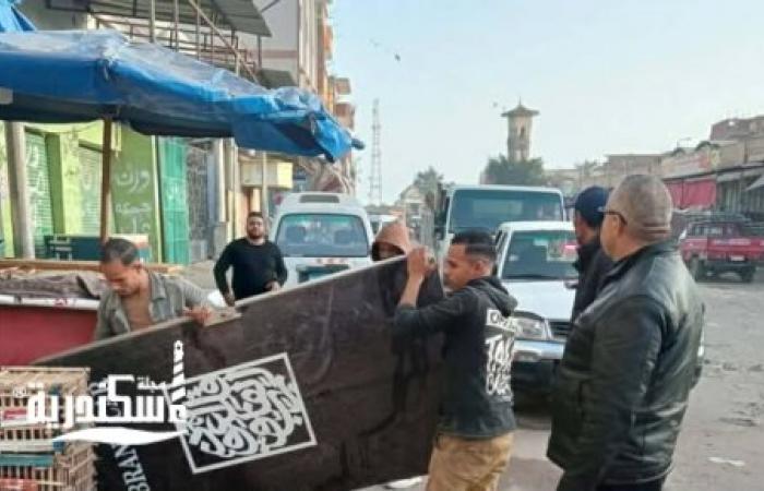 حملات ليلية ونهارية بالعامرية أول.. إزالة تعديات "المستعمرة" وضبط "توك توك" عكس الاتجاه