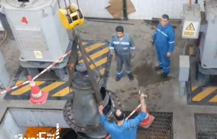 الصرف الصحي بالإسكندرية .....انتهاء أعمال عمرة وإصلاح طلمبة رقم 4 بمحطة رفع سموحة لتعزيز كفاءة التشغيل