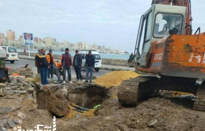 تطوير ومرافق وإشغالات.. "الجمرك" ينهي مشروع صرف الكورنيش ويحمل 55 حالة إشغال