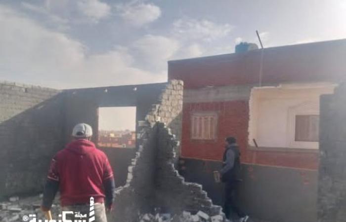 مواصلة حملات إزالة أعمال البناء المخالف بنطاق حي العامرية أول