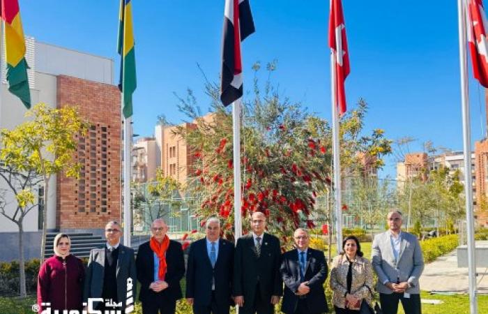 وفد من جامعة برج العرب التكنولوجية يزور جامعة سنجور ويشارك في فعاليات فنية دولية